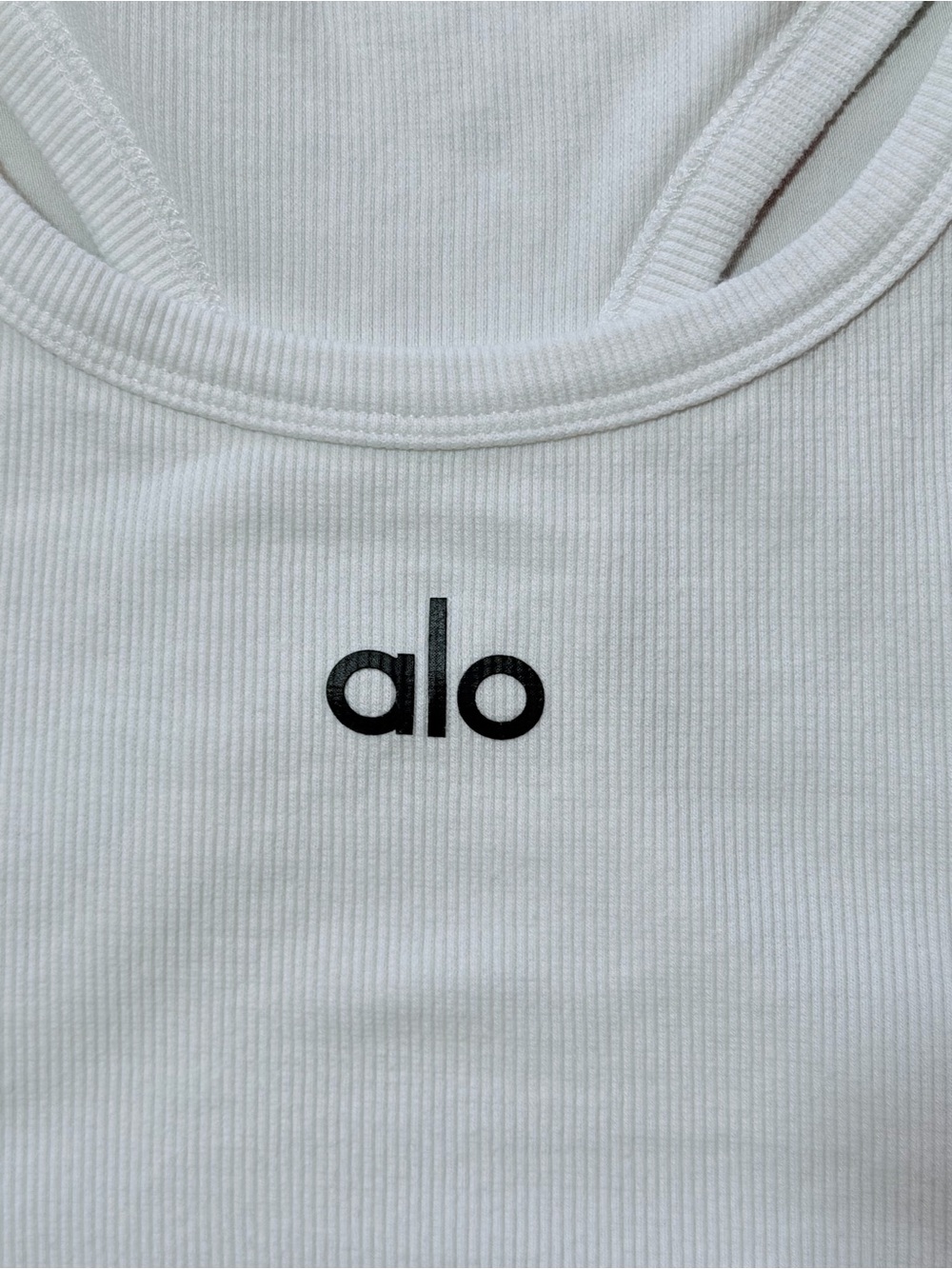 Alo Aspire Tank Top Black and White Small - Picture 4 of 8